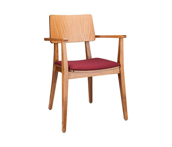 Flash AC, seat flat upholstered, back wood | Chairs | Satelliet Originals