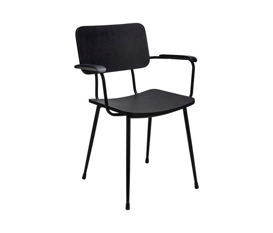 Gerlin Plywood AC, seat and back matt black lacquered | Chaises | Satelliet Originals