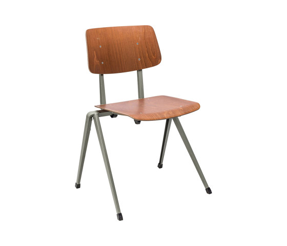 S-17 SC, frame grey, seat and back redbrown | Chaises | Satelliet Originals