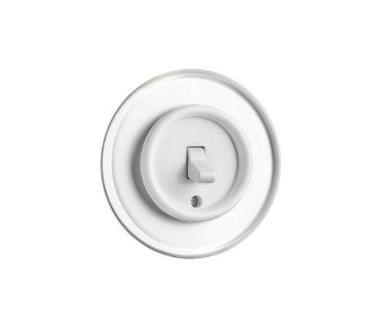 Toggle switch white glass duroplast | Interrupteurs à levier | THPG