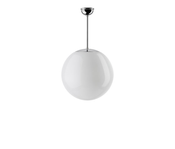 Opal glass globe, pendant tube 30cm | Lampade sospensione | THPG