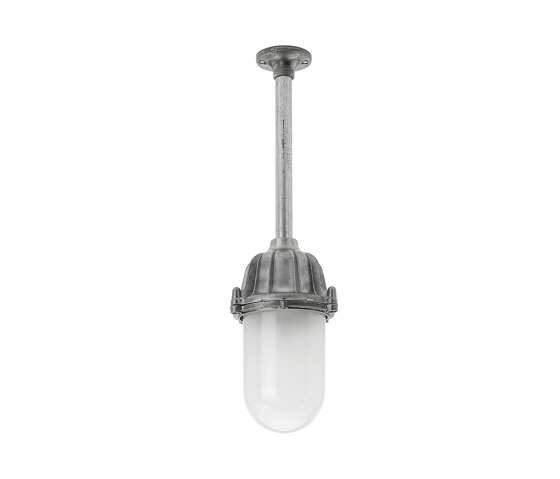 Ceiling lamp - cast aluminium with tube, frosted glass | Plafonniers d'extérieur | THPG