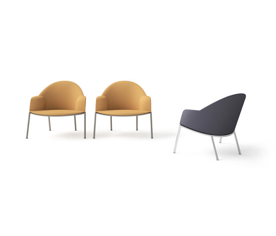 Circa Lounge Chair - Metal base | Poltrone | Bensen