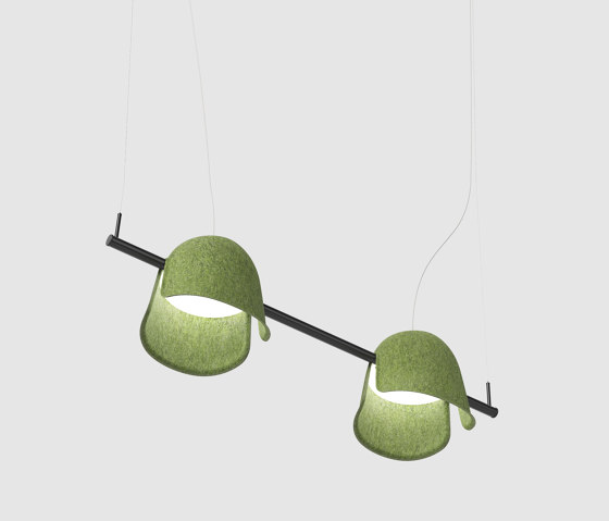 Pivot PET Felt Adjustable Lamp Duo | Suspensions | De Vorm
