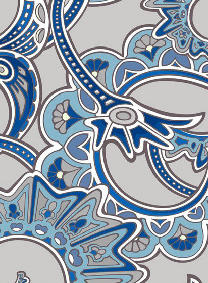 Charlotte Bleu | Wall coverings / wallpapers | ISIDORE LEROY