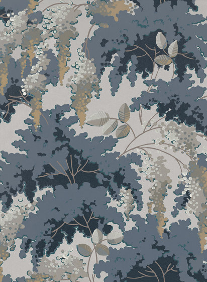 Frondaisons Bleu | Wall coverings / wallpapers | ISIDORE LEROY