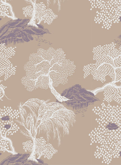 Jardin d'Asie Beige | Revêtements muraux / papiers peint | ISIDORE LEROY