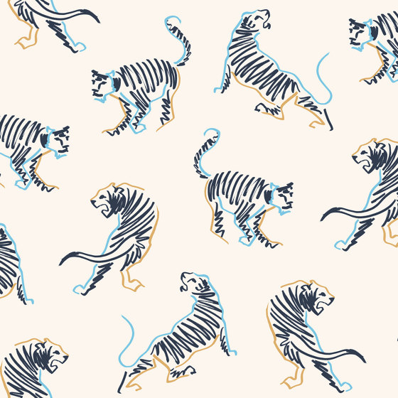 Mini Tigres | Revestimientos de paredes / papeles pintados | ISIDORE LEROY