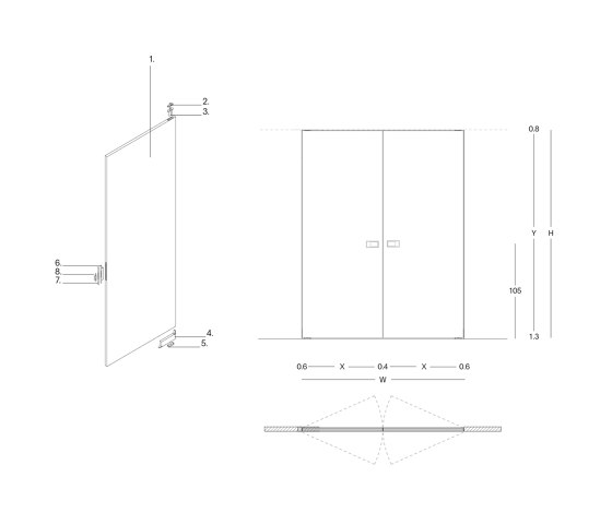 Frame System | Internal doors | Arclinea