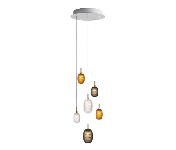 Metamorphosis chandelier 6 pcs | Lámparas de suspensión | Bomma