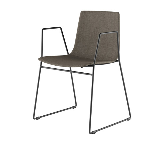 slim chair sledge arm soft L / 89L | Sedie | Alias