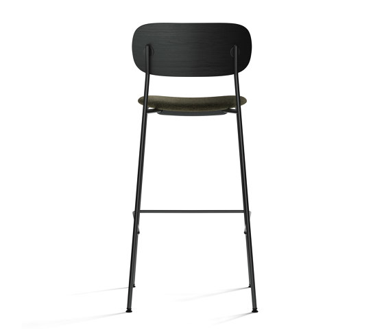 Co Bar Chair, Black Steel | Black Oak / Moss 001 | Tabourets de bar | Audo Copenhagen