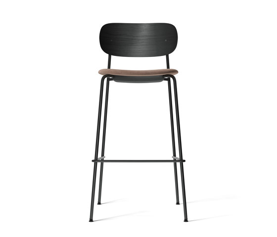 Co Bar Chair, Black Steel | Black Oak / Reflect 0344 | Tabourets de bar | Audo Copenhagen