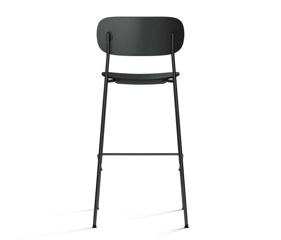 Co Bar Chair, Black Steel | Black Plastic | Bar stools | Audo Copenhagen