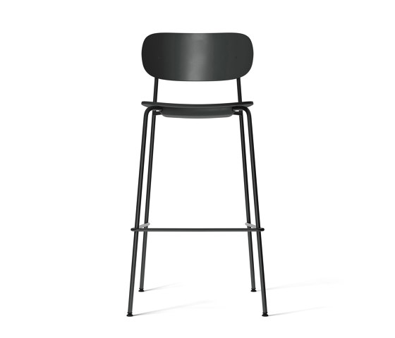 Co Bar Chair, Black Steel | Black Plastic | Tabourets de bar | Audo Copenhagen