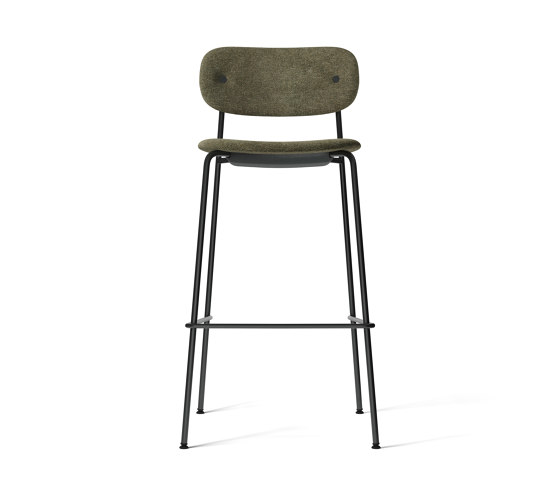 Co Bar Chair, Black Steel | Moss 0001 | Taburetes de bar | Audo Copenhagen