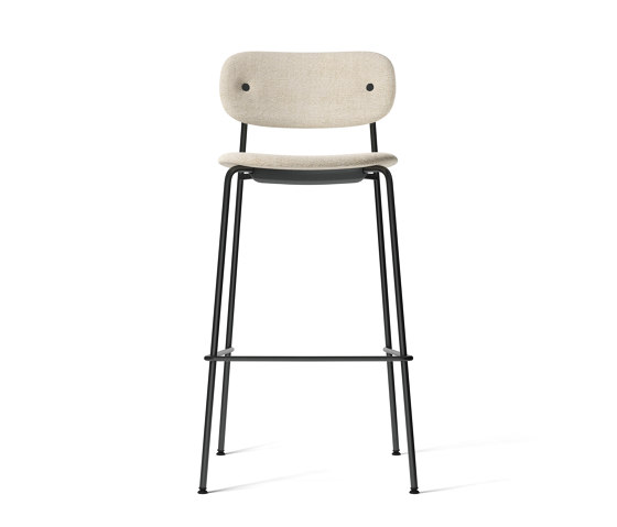 Co Bar Chair, Black Steel | Moss 0004 | Barhocker | Audo Copenhagen