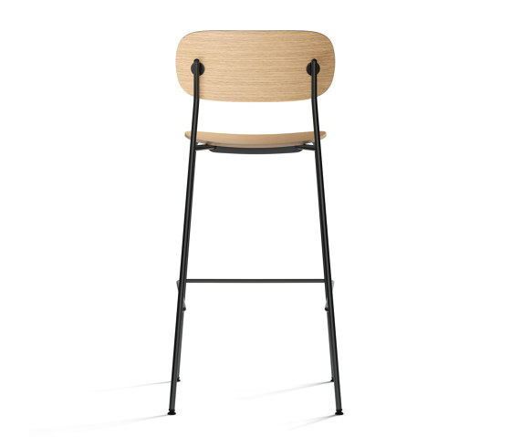 Co Bar Chair, Black Steel | Natural Oak | Tabourets de bar | Audo Copenhagen