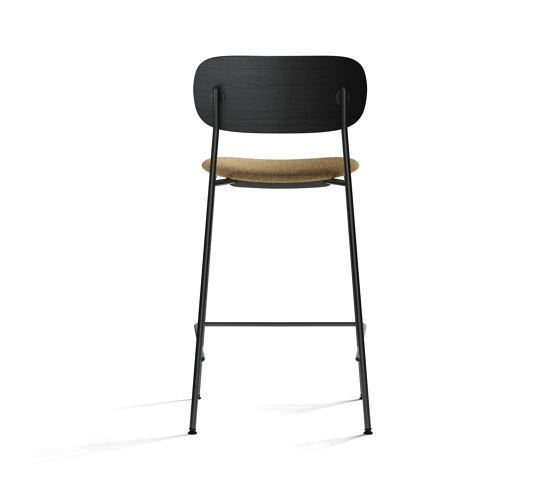 Co Counter Chair, Black Steel | Black Oak / MENU Bouclé 06 | Counter stools | Audo Copenhagen