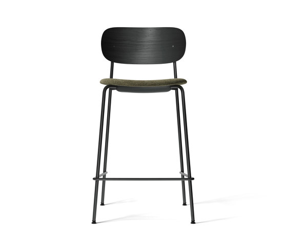 Co Counter Chair, Black Steel | Black Oak / Moss 001 | Sedie bancone | Audo Copenhagen