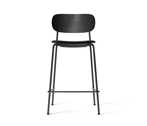 Co Counter Chair, Black Steel | Black Oak, Dakar 0842 | Chaises de comptoir | Audo Copenhagen