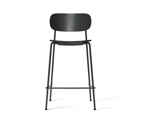 Co Counter Chair, Black Steel | Black Plastic | Counter stools | MENU