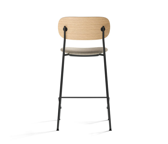 Co Counter Chair, Black Steel | Natural Oak / Moss 004 | Sedie bancone | Audo Copenhagen