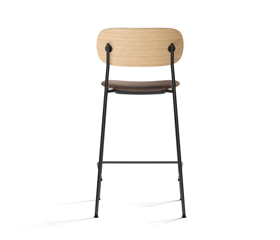 Co Counter Chair, Black Steel | Natural Oak / Reflect 0344 | Sillas de trabajo altas | Audo Copenhagen