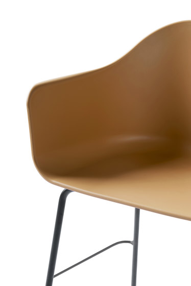 Harbour Counter Chair | Black Steel, Khaki, Plastic | Counter stools | Audo Copenhagen