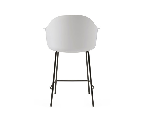 Harbour Counter Chair | Black Steel, Light Grey, Plastic | Sillas de trabajo altas | Audo Copenhagen