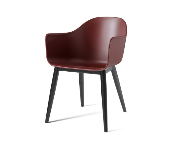 Harbour Dining Chair | Black Oak, Burned Red Plastic | Stühle | Audo Copenhagen