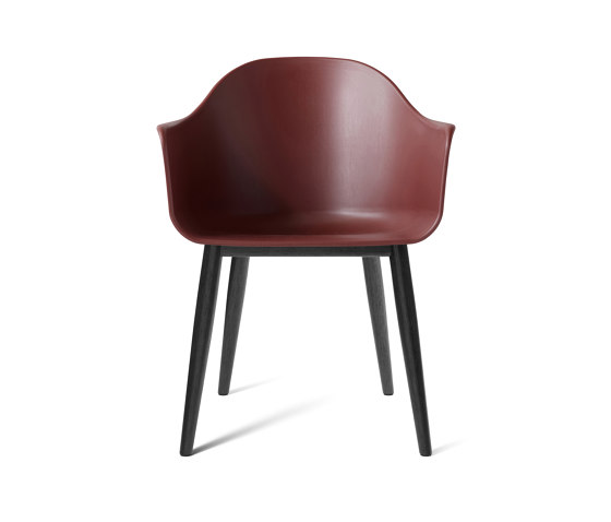 Harbour Dining Chair | Black Oak, Burned Red Plastic | Sedie | Audo Copenhagen