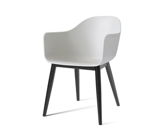 Harbour Dining Chair | Black Oak, Light Grey Plastic | Chaises | Audo Copenhagen