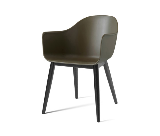 Harbour Dining Chair | Black Oak, Olive Plastic | Chairs | Audo Copenhagen
