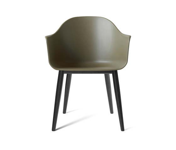Harbour Dining Chair | Black Oak, Olive Plastic | Sillas | Audo Copenhagen