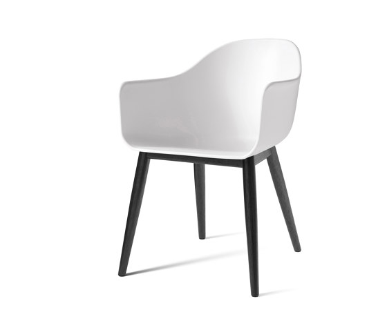Harbour Dining Chair | Black Oak, White Plastic | Chairs | Audo Copenhagen