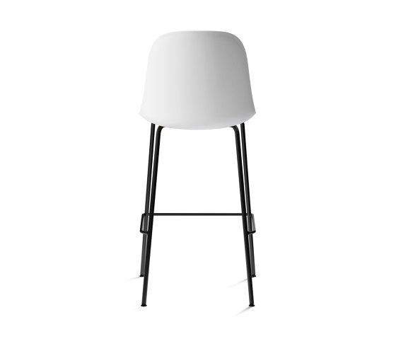 Harbour Side Bar Chair | Black Steel, White Plastic | Barhocker | Audo Copenhagen