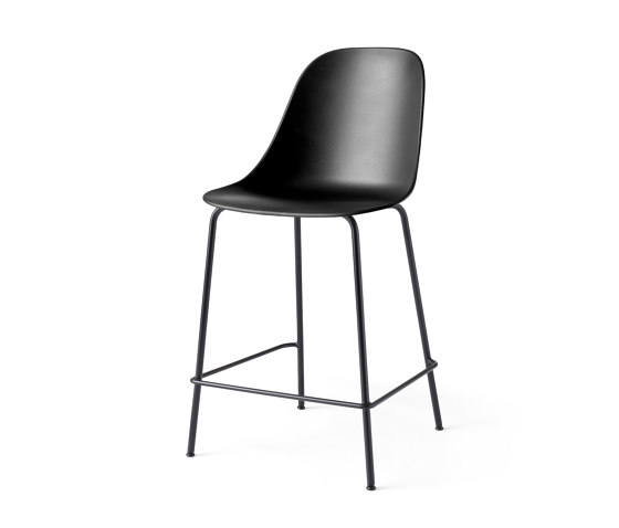 Harbour Side Counter Chair | Black Steel, Black Plastic | Counterstühle | Audo Copenhagen