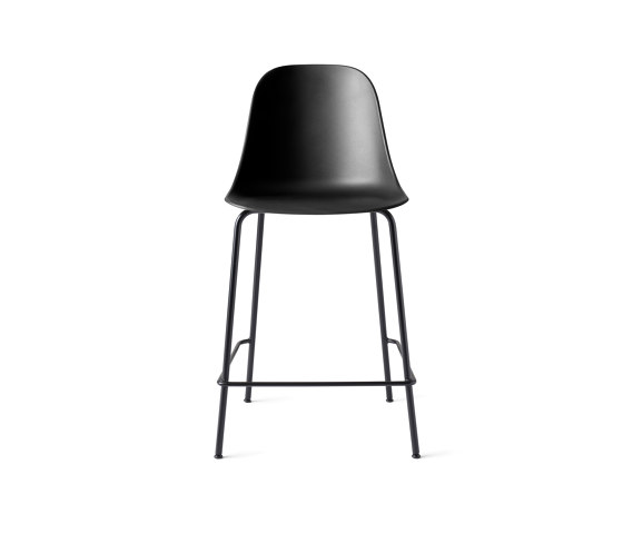 Harbour Side Counter Chair | Black Steel, Black Plastic | Sedie bancone | Audo Copenhagen