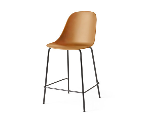 Harbour Side Counter Chair | Black Steel, Khaki, Plastic | Counterstühle | Audo Copenhagen