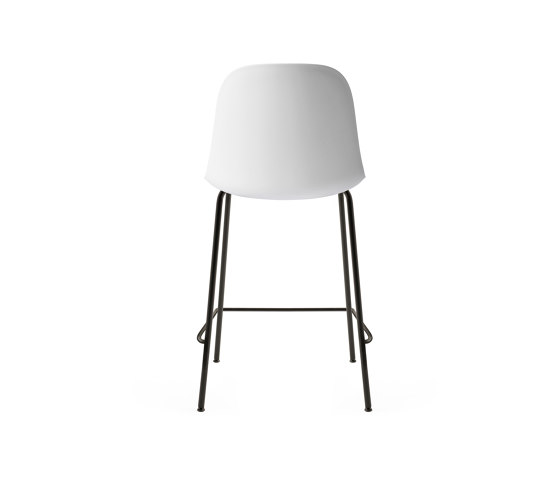 Harbour Side Counter Chair | Black Steel, Light Grey, Plastic | Sedie bancone | Audo Copenhagen