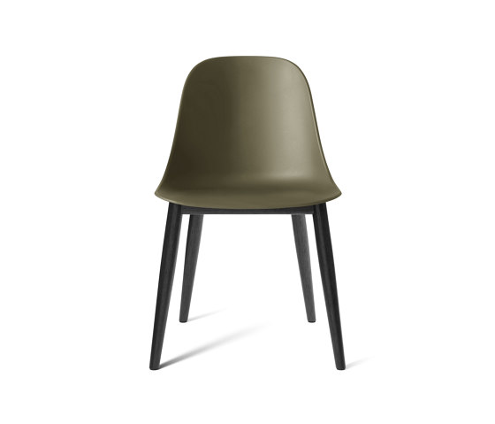Harbour Side Dining Chair | Black Oak, Olive Plastic | Chaises | Audo Copenhagen
