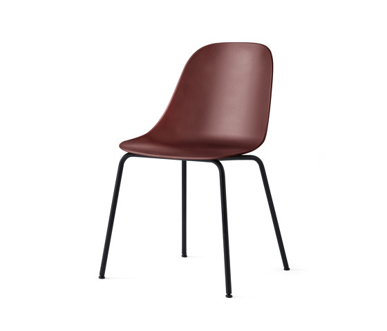 Harbour Side Dining Chair | Black Steel, Burned Red Plastic | Chairs | Audo Copenhagen