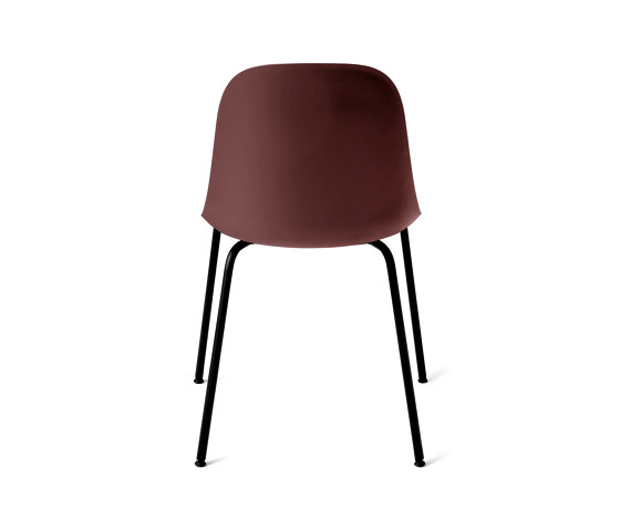 Harbour Side Dining Chair | Black Steel, Burned Red Plastic | Sedie | Audo Copenhagen