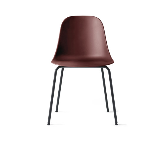 Harbour Side Dining Chair | Black Steel, Burned Red Plastic | Sedie | Audo Copenhagen