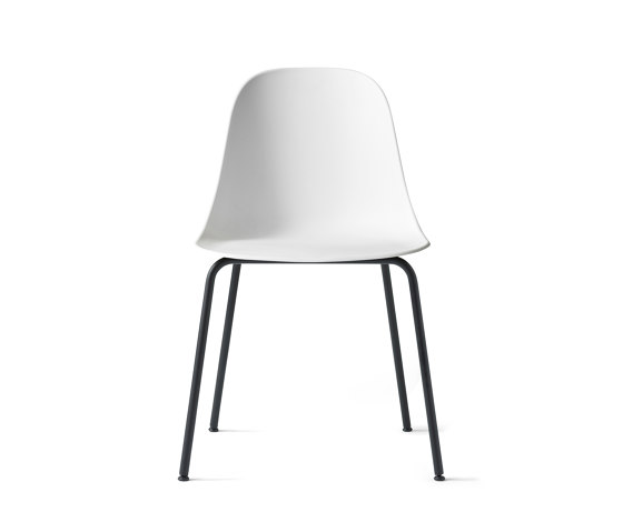Harbour Side Dining Chair | Black Steel, Light Grey Plastic | Sedie | Audo Copenhagen