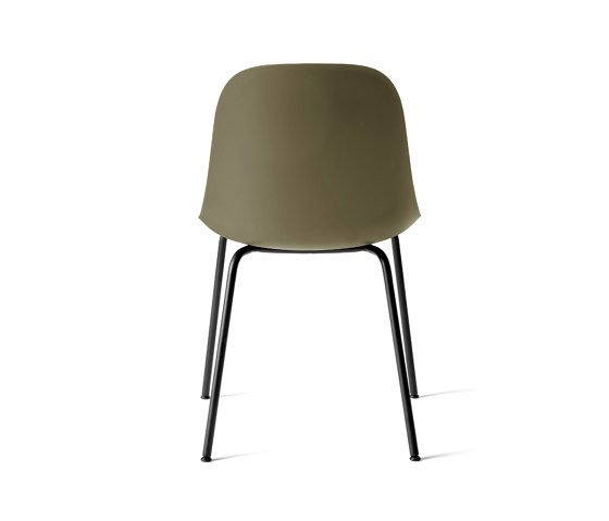 Harbour Side Dining Chair | Black Steel, Olive Plastic | Sedie | Audo Copenhagen