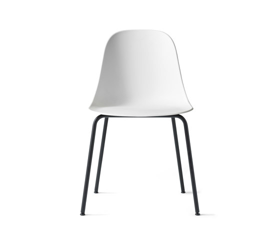 Harbour Side Dining Chair | Black Steel, White Plastic | Sedie | Audo Copenhagen