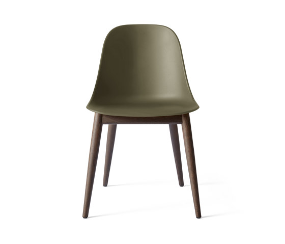 Harbour Side Dining Chair | Dark Stained Oak, Olive Plastic | Sillas | Audo Copenhagen