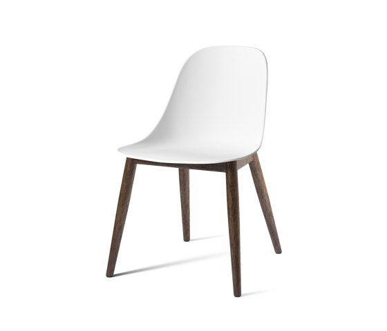Harbour Side Dining Chair | Dark Stained Oak, White Plastic | Chairs | Audo Copenhagen